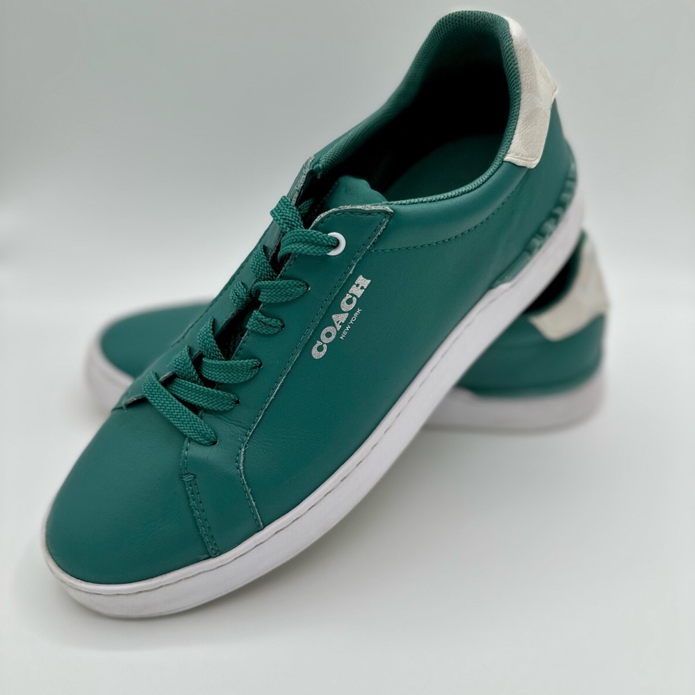 Coach Clip Low Top Men’s Sneakers – Dark Pine – Size 10 – Great Condition